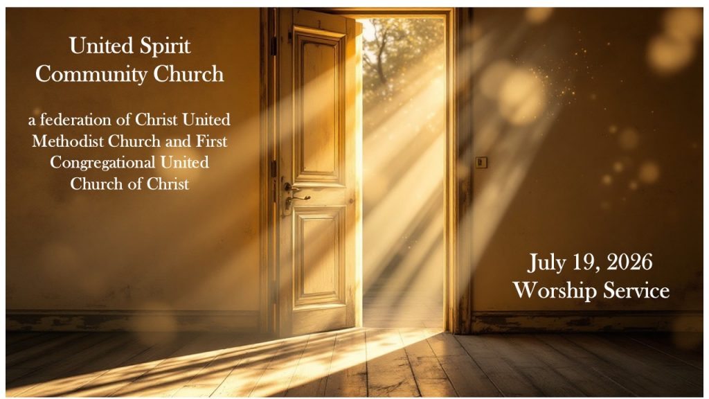 July 19 Worship Bulletin